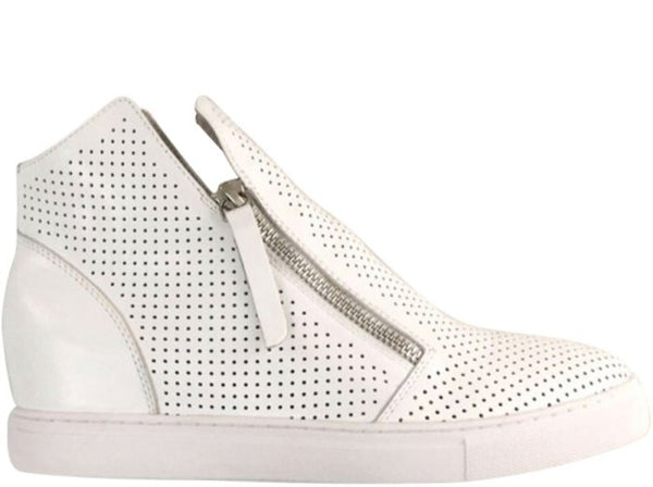 MINX "Willott" white pinhole leather boots! 41