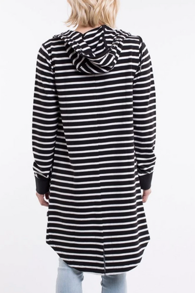 SILENT THEORY (BN) Ashleigh stripe hooded cardi! 18