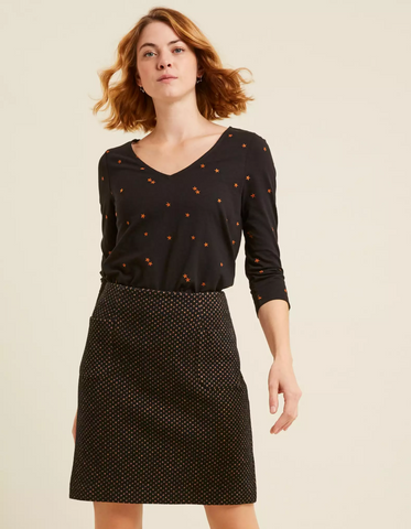 FAT FACE (BN) Jennie star jacquard skirt! 8